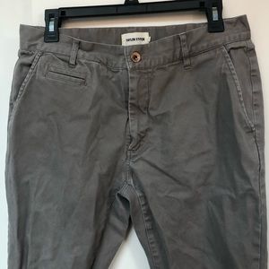 Taylor Stitch Democratic Chino in Ash Gray 32 Waist